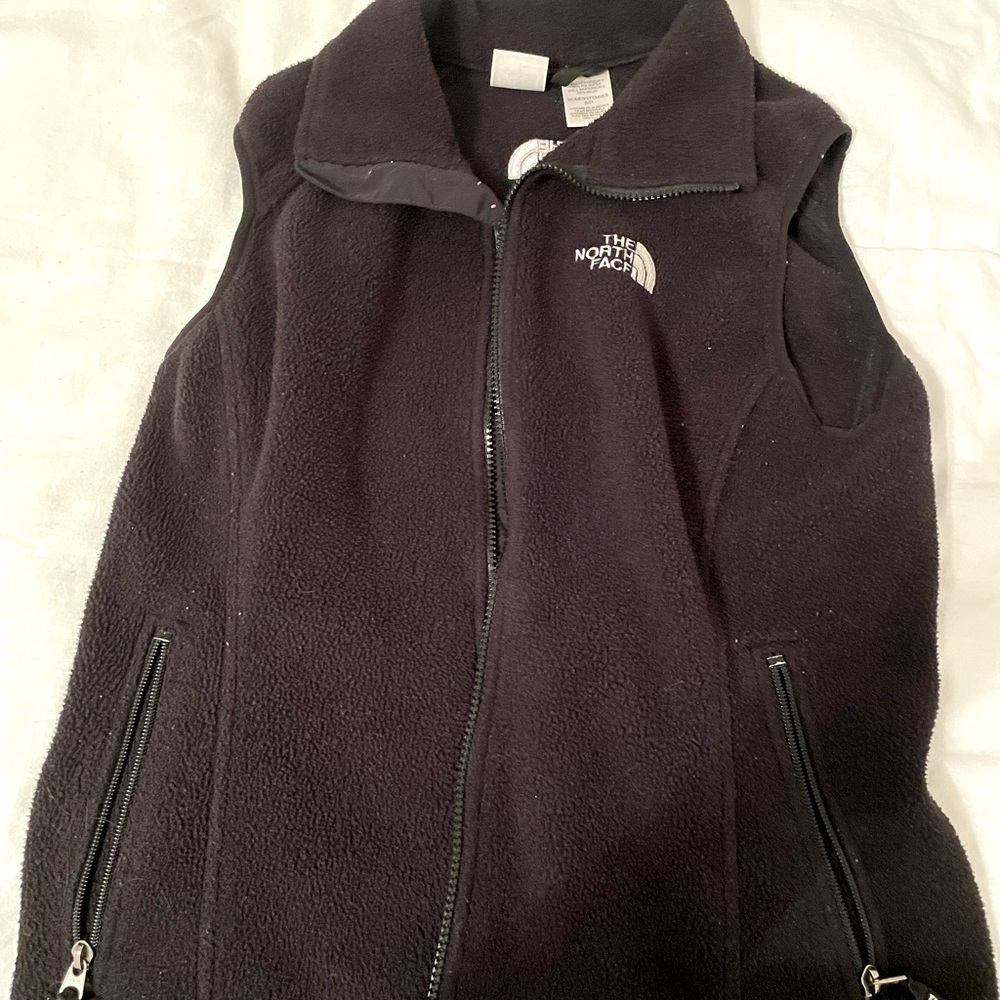 Women’s Black North Face Fleece Vest